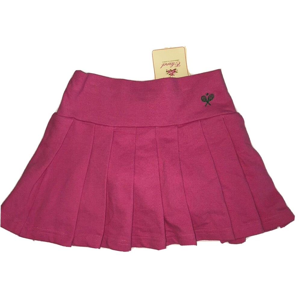 E-Land Girls Pleated Skirt Size 5 Pink Tennis NWT